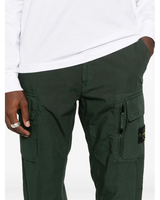 Stone Island Cargo Broek Met Logopatch in het Green voor heren