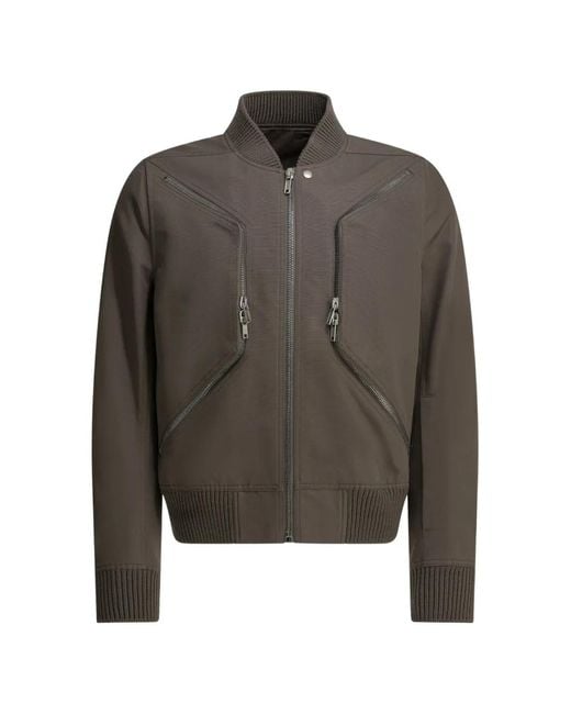 Rick Owens Brown Zip-Up Jacket for men