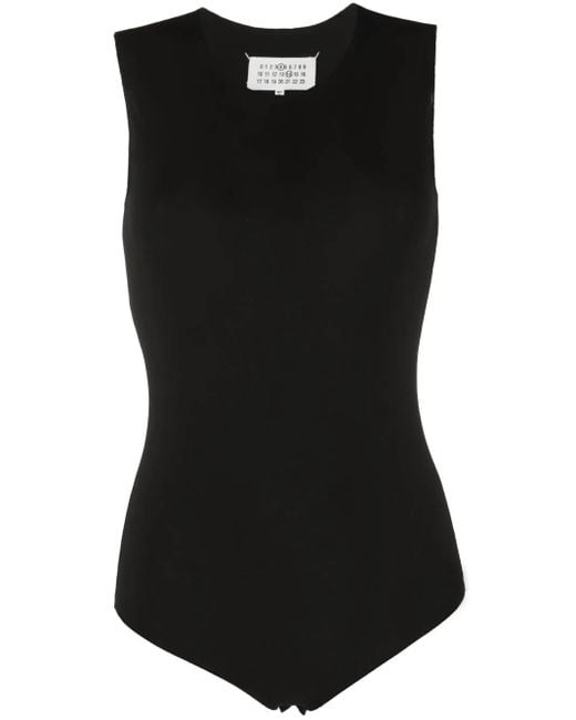 Maison Margiela ノースリーブ ボディスーツ Black
