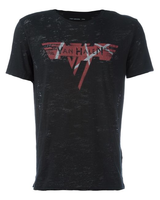 John Varvatos Black 'van Halen' T-shirt for men