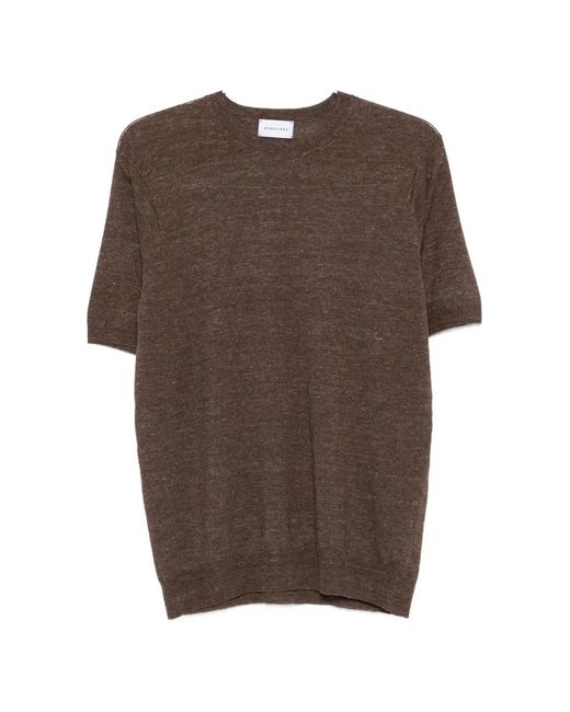 Scaglione Brown T-Shirt À Manches Courtes for men