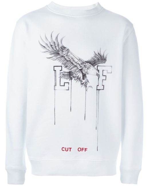 Off-White c/o Virgil Abloh Eagle Print Sweatshirt in White for Men | Lyst