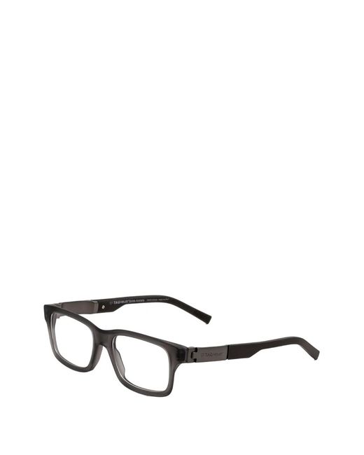 Tag Heuer Gray Rectangle Frame Glasses