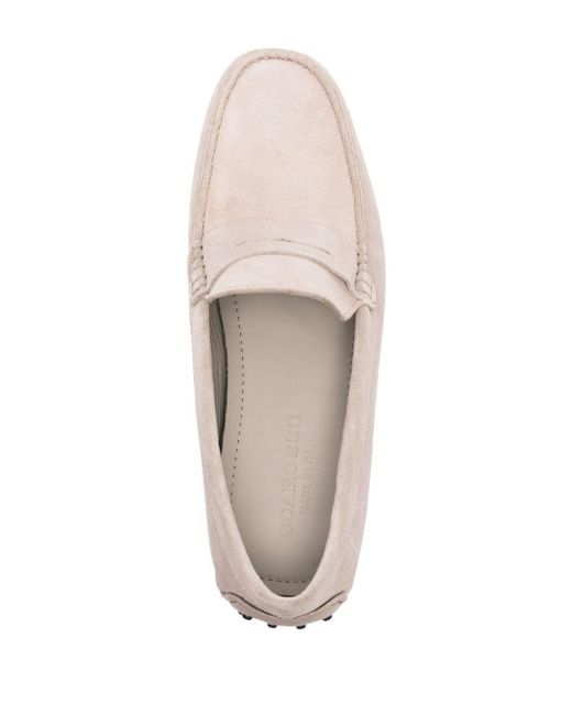 Scarosso Natural Michael Suede Loafers for men