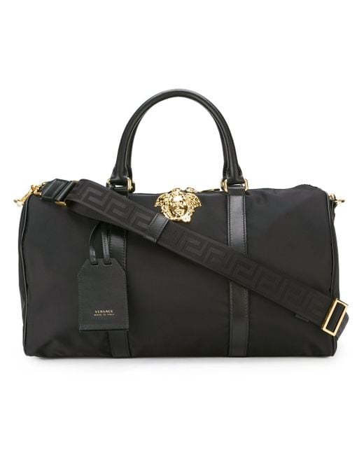 Versace Black 'palazzo Medusa' Duffle Bag for men