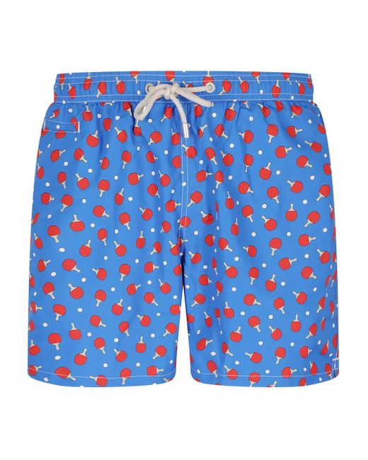 Mc2 Saint Barth Zwembroek Met Print in het Blue voor heren