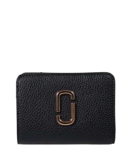 Marc Jacobs Black Logo-Plaque Wallet