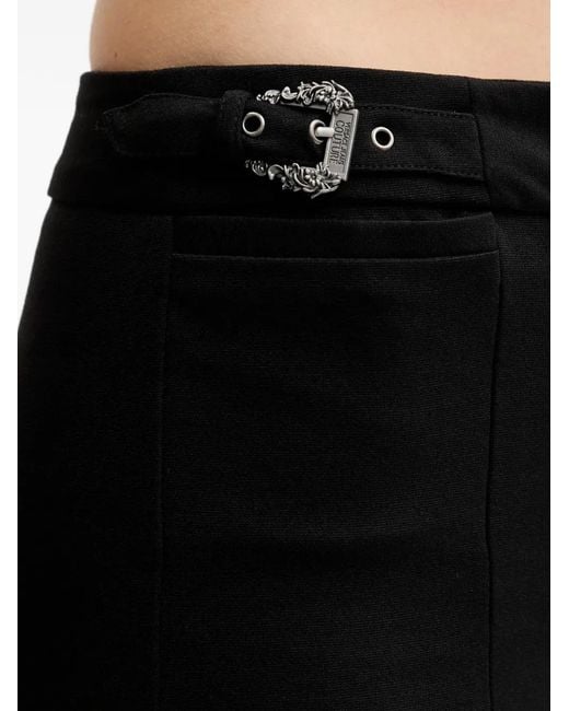 Versace Jeans Couture Black Hose Mit Schnallendetail