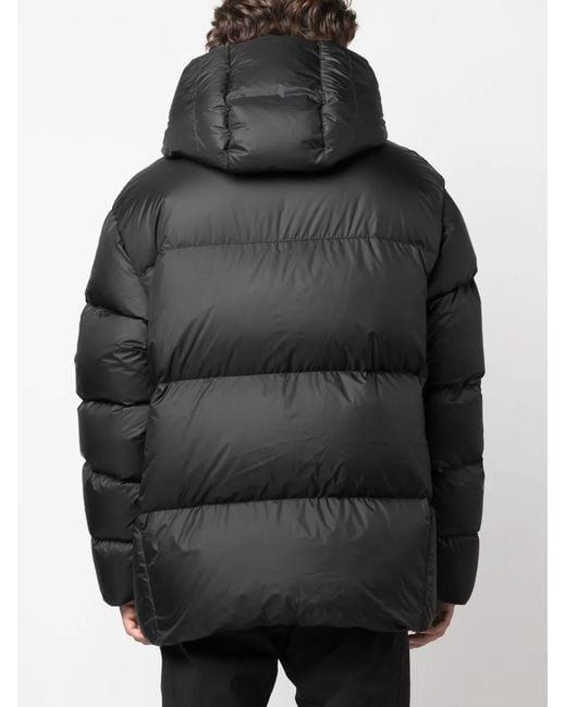 DSquared² Black Hooded Down Padded Coat for men