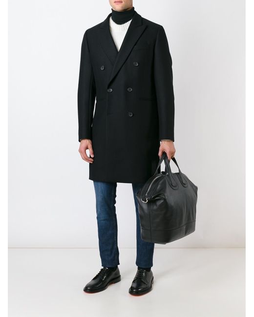 Ps by paul smith Double Breasted Coat in Black for Men | Lyst