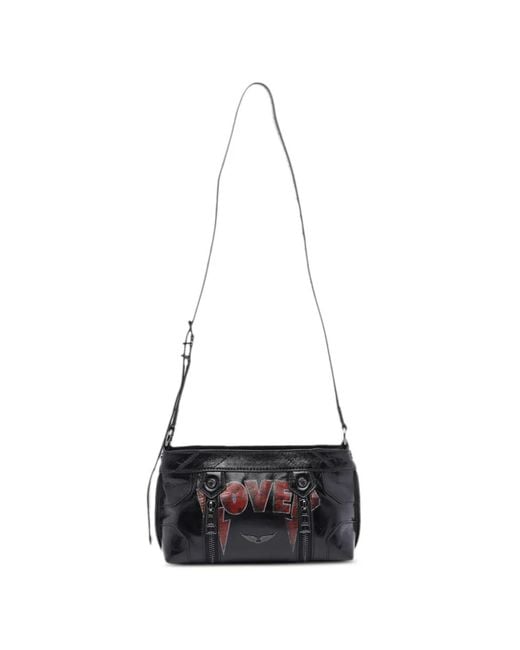 Zadig & Voltaire White Sunny Mood Zip Cross Body Bag