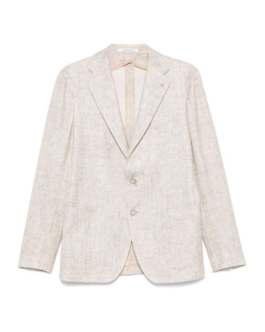 メンズ Tagliatore ウーブン ジャケット White