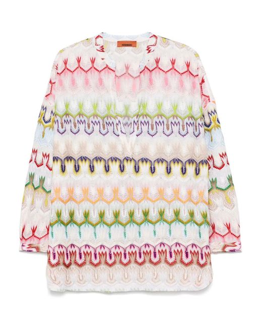 Missoni クロシェニット ミニドレス Pink