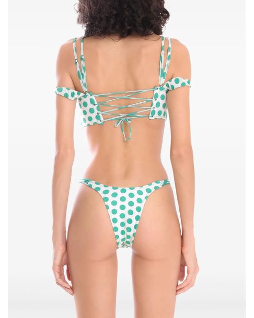 Bikini a lunares Amir Slama de color Green