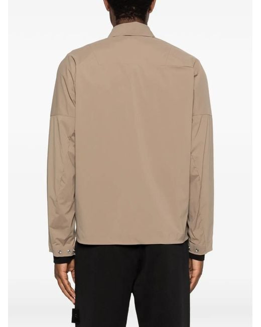 Stone Island Natural Chest-Pocket Overshirt for men