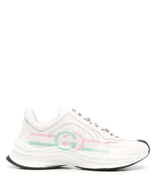 Gucci White Run Leather Sneaker