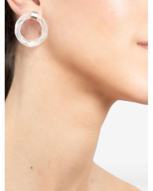 Salvárea Natural Remolino Glass Earrings