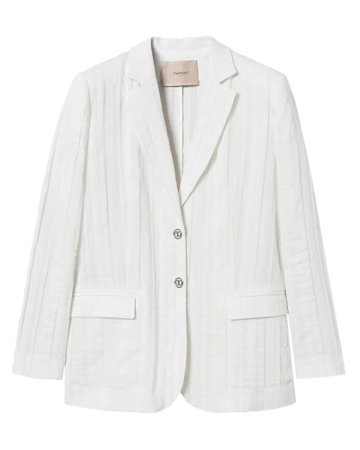 Blazer con botones Twinset de color White