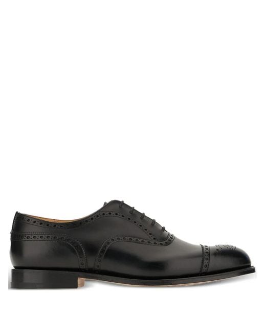 Church's Black Diplomat Cap-Toe Oxford Shoes for men