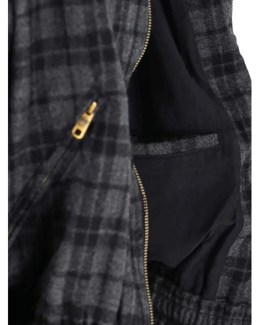 Willy Chavarria Black Zip-Up Jacket for men