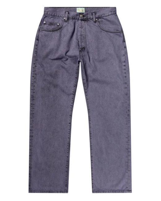 Aries Blue Acid-Wash Jeans
