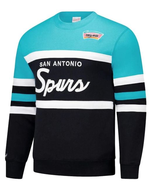 メンズ Mitchell & Ness San Antonio Spurs スウェットシャツ Blue