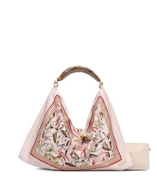 Farm Rio Pink Horse-Print Tote Bag for men