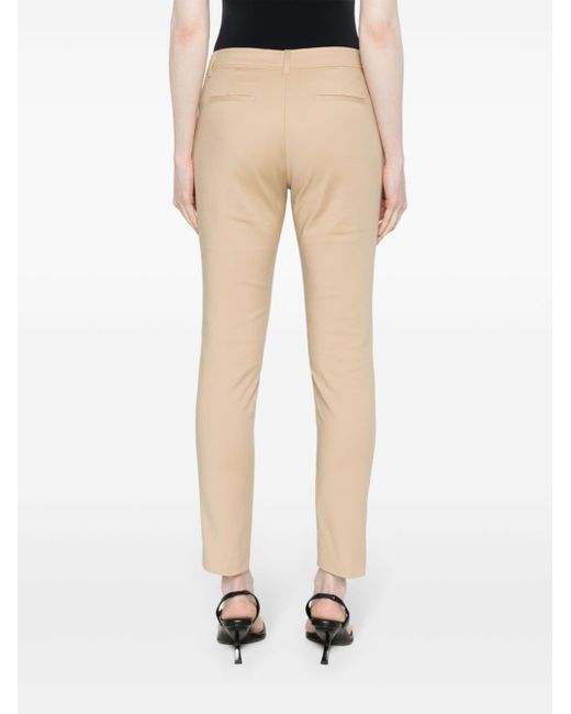 Pantalones con charm del logo Liu Jo de color Natural