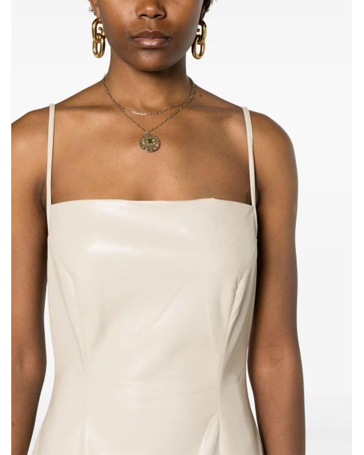 Nanushka White Ilara Slip Midi Dress