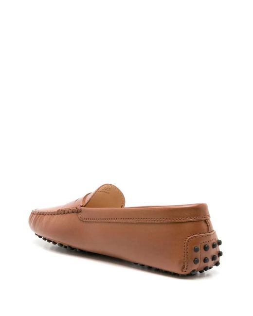 Tod's Brown Flat Shoes