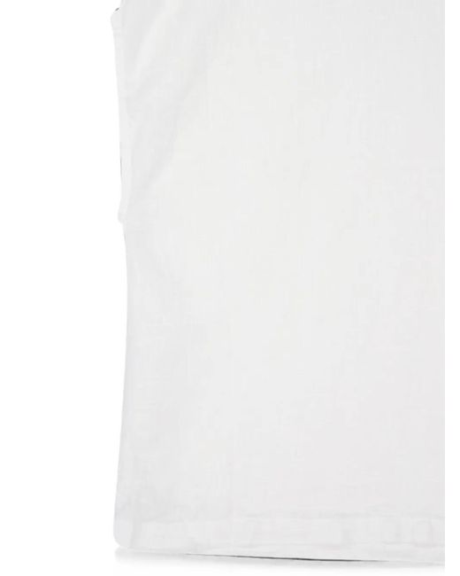 120% Lino White Short-Sleeve Shirt