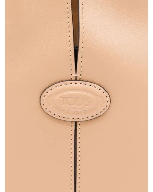 Tod's Natural Small Top-Handle Leather Tote Bag