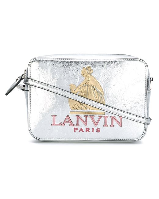 Lanvin Metallic Nomad Leather Camera Bag