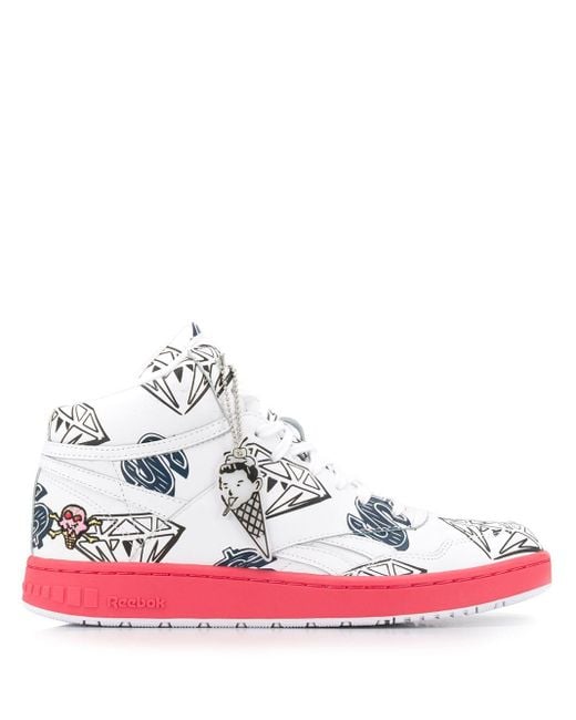 reebok cream sneakers