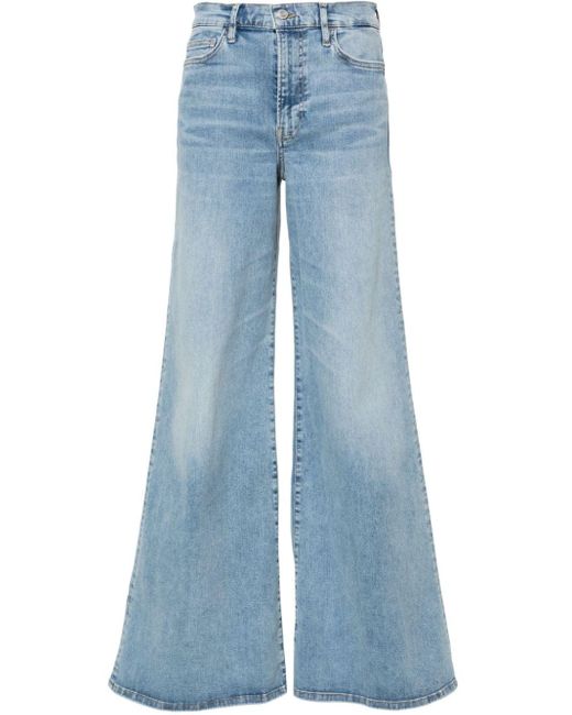FRAME Jeans Met Wijde Pijpen in het Blue