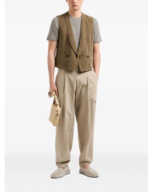 Giorgio Armani Natural Cargo Trousers for men