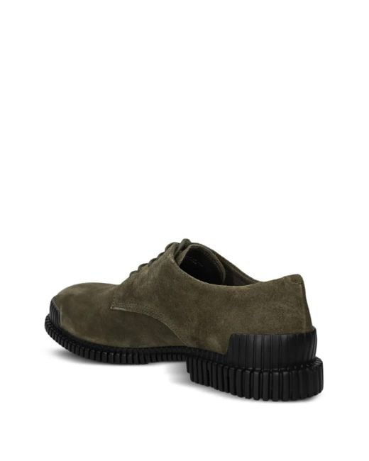 Camper Brown Lace-Up Suede Shoes for men