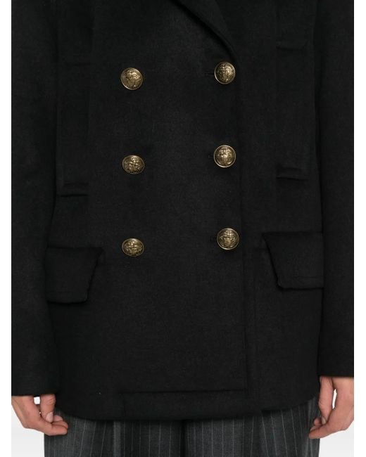 Manteau À Boutonnière Croisée Dondup en coloris Black
