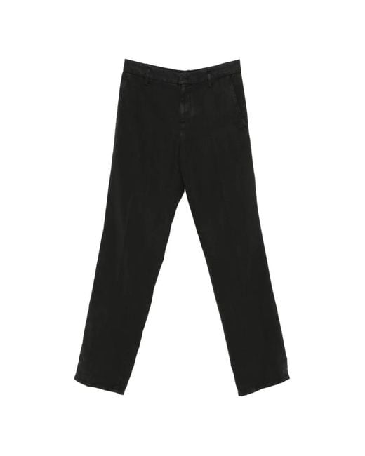 Dondup Black Regular Trousers for men
