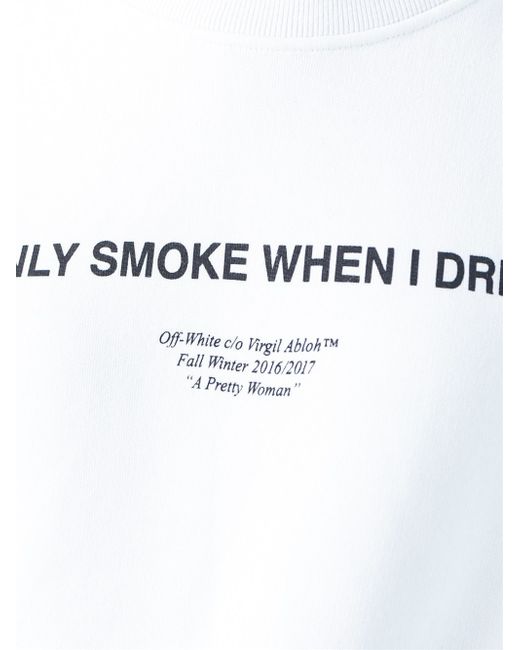 I Only Smoke When I Drink Off-White CO Virgil Abloh Fall Winter