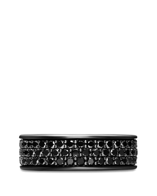 David Yurman Black Streamline Band Ring for men