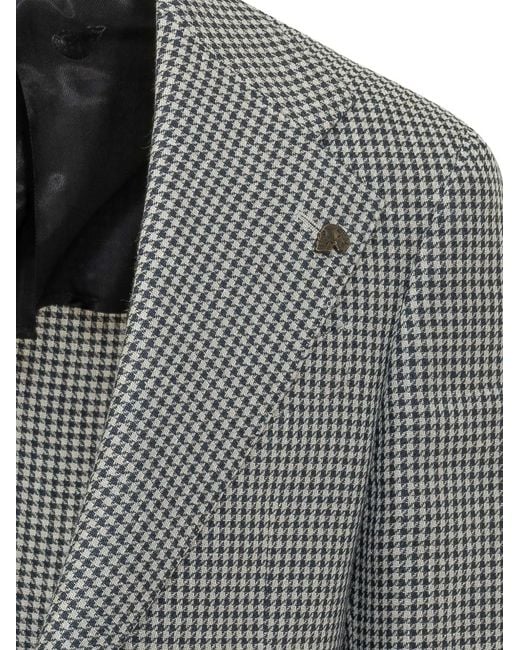Gabriele Pasini Gray Check Blazer for men