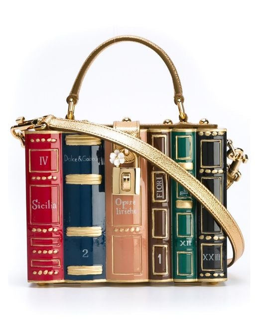 Dolce & Gabbana Multicolor Book Shelf Box Bag