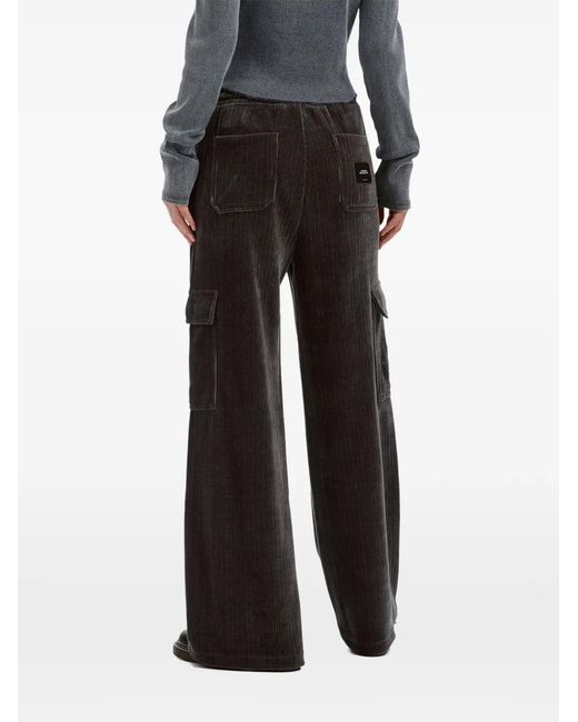 Musium Div. Black Corduroy Cargo Pants