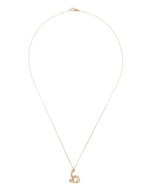 Charlotte Chesnais White 18K B Diamond Necklace