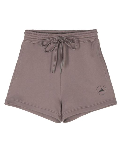 Shorts Terry di Adidas By Stella McCartney in Brown