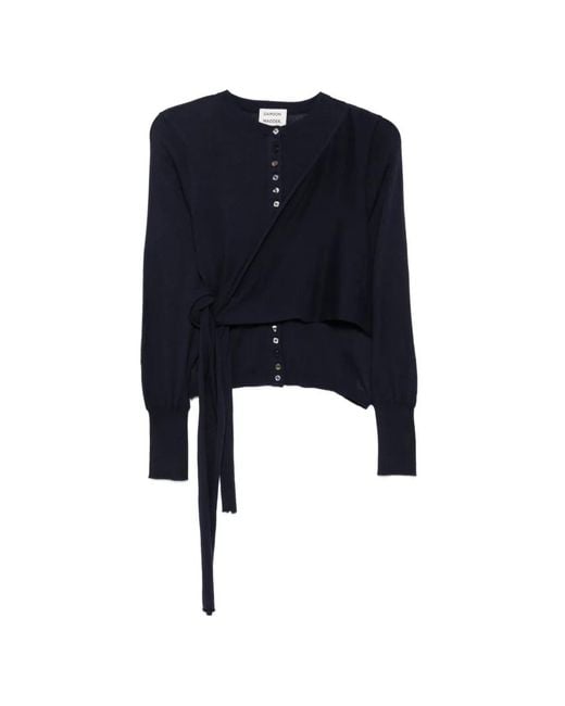 Damson Madder Blue Venna Wrap Cardigan