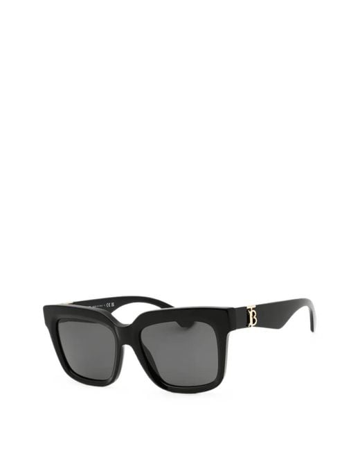 Burberry Black Rectangle-Frame Sunglasses