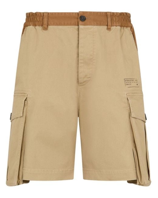 DSquared² Natural Two-tone Cargo Shorts for men