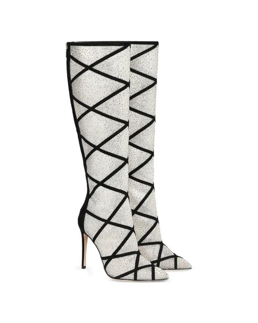Gianvito Rossi White Confetti Boot